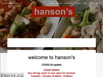 hansonsrestaurant.com