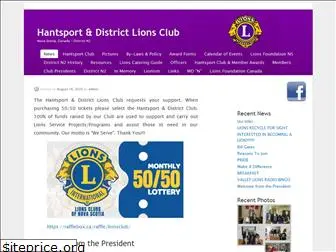 hantsportlionsclub.com