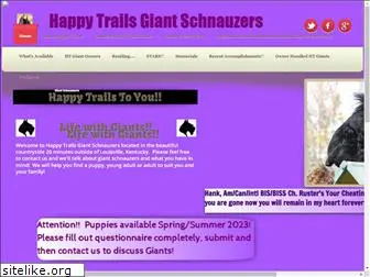 happytrailsgiantschnauzers.com