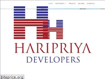 haripriyadevelopers.com