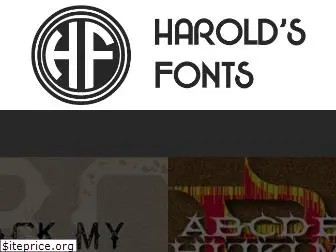 haroldsfonts.com
