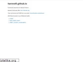 harvestfi.github.io
