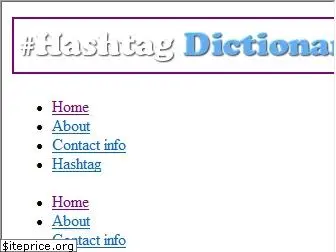 hashtagdictionary.com