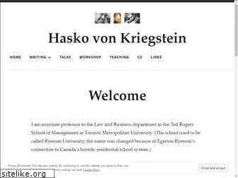 haskovonkriegstein.com