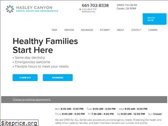 hasleycanyondental.com