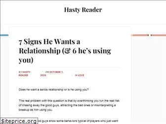 hastyreader.com