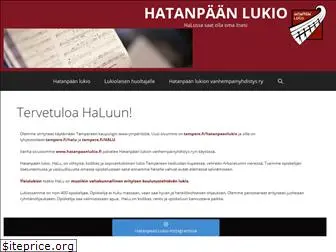 hatanpaanlukio.fi