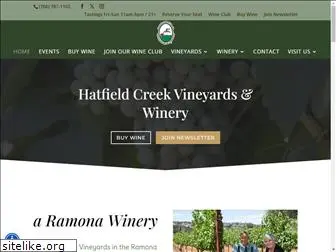 hatfieldcreekvineyards.com