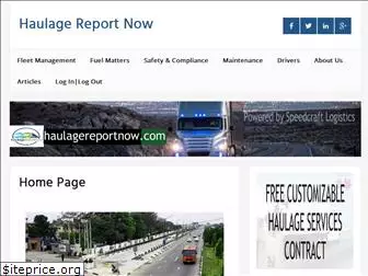 haulagereportnow.com