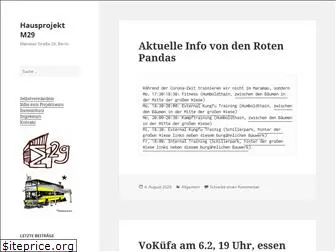 www.hausprojekt-m29.org