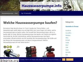 hauswasserpumpe.info