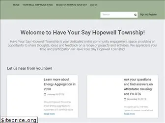 haveyoursayhopewelltwp.org