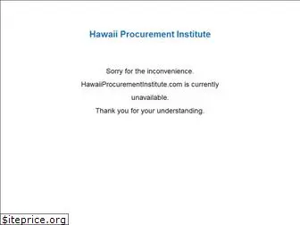 hawaiiprocurementinstitute.com