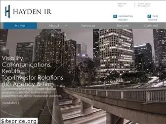 haydenir.com