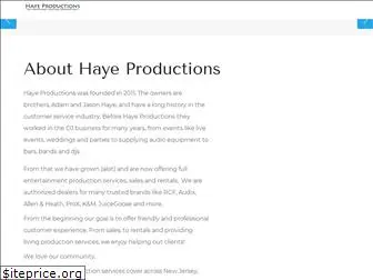 hayeproductions.com
