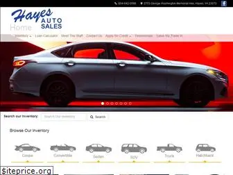 hayesautosales.com