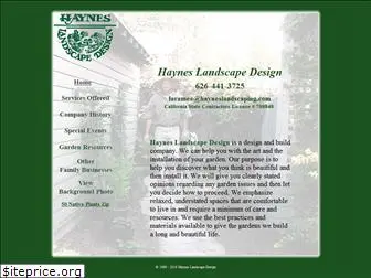 hayneslandscaping.com