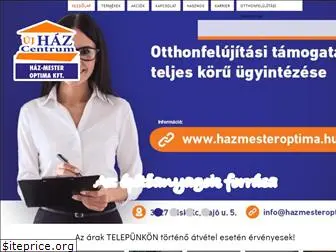 hazmesteroptima.hu