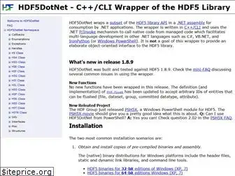 hdf5.net