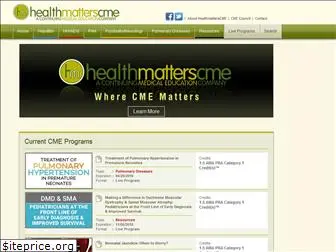 healthmatterscme.com