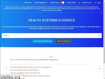 healthsystemsevidence.org