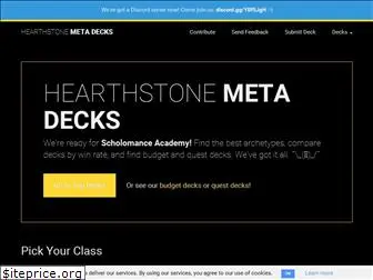 hearthstonemetadecks.com