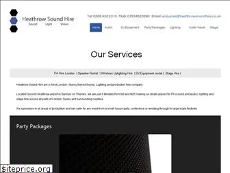 heathrowsoundhire.co.uk