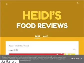 heidisfoodreviews.com