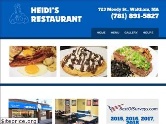heidisrestaurantwaltham.com