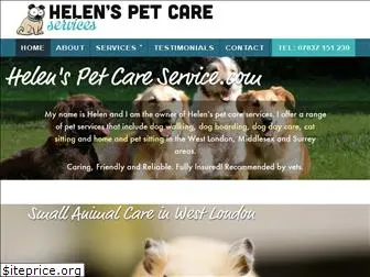 helenspetcareservice.com