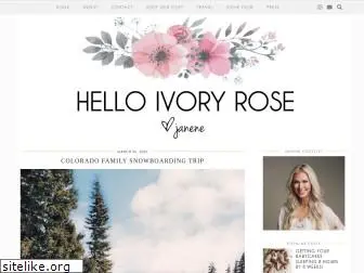 helloivoryrose.com