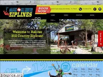 heloteshillcountryziplines.com