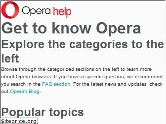 help.opera.com