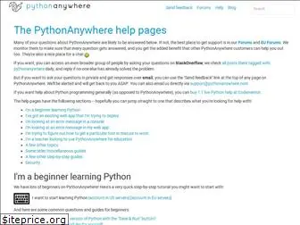 help.pythonanywhere.com