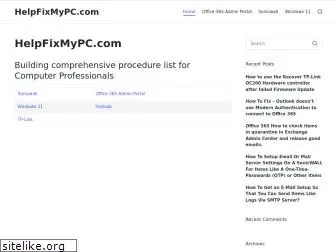 helpfixmypc.com