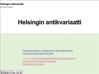helsinginantikvariaatti.fi