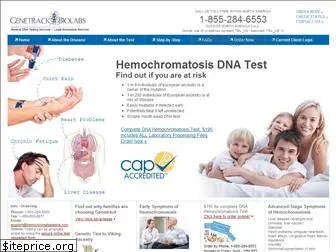 hemochromatosisdna.com