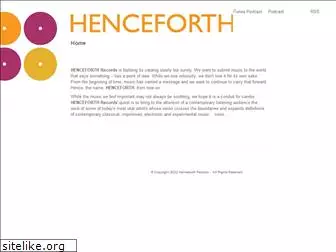 henceforthrecords.com