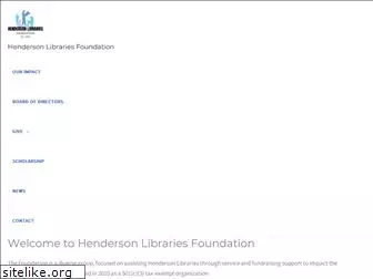 hendersonlibrariesfoundation.org