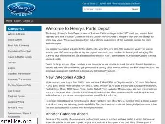 henryspartsdepot.com