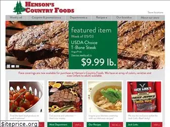 hensonscountryfoods.com
