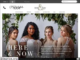 hereandnowbridal.com