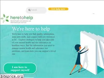 heretohelp.bc.ca thumbnail