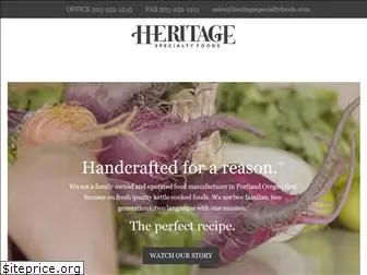 heritagespecialtyfoods.com