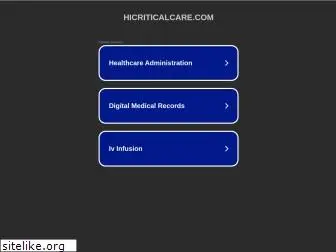 hicriticalcare.com