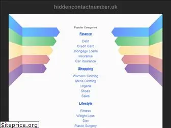 hiddencontactnumber.uk