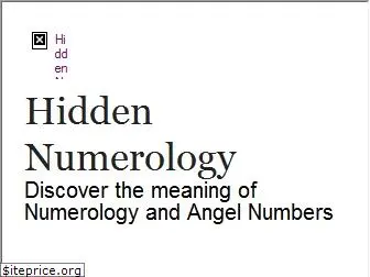 hiddennumerology.com