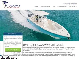 hideawayyachtsales.com