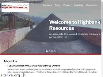 highbankresources.com