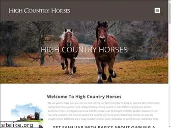 highcountryhorses.com